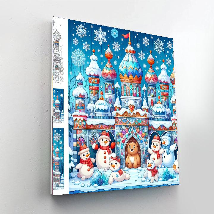 Mystical Ice Palace Numbered Painting Kits
