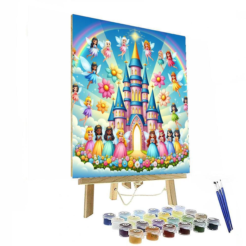 Magical Fairy Castle Paint By Numbers Art