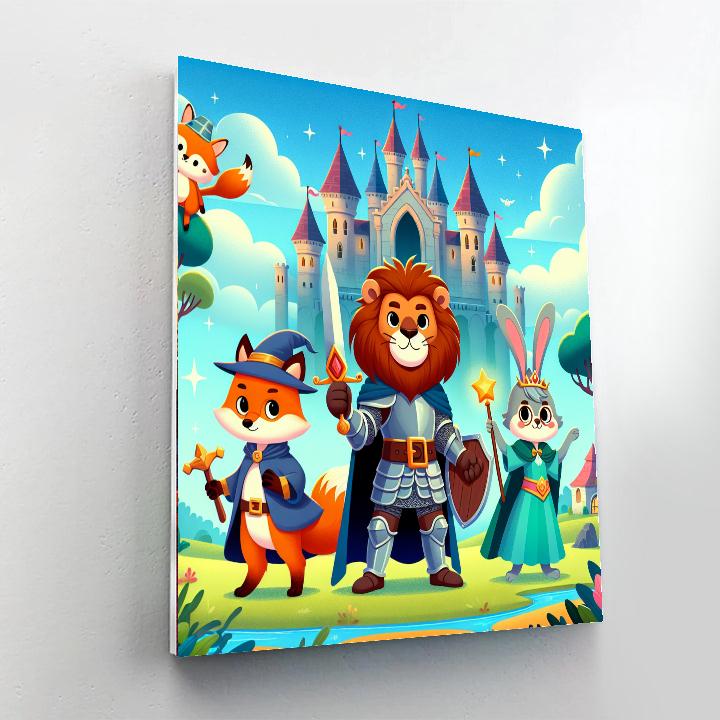 Fantasy Animal Adventures Painting Number Kit