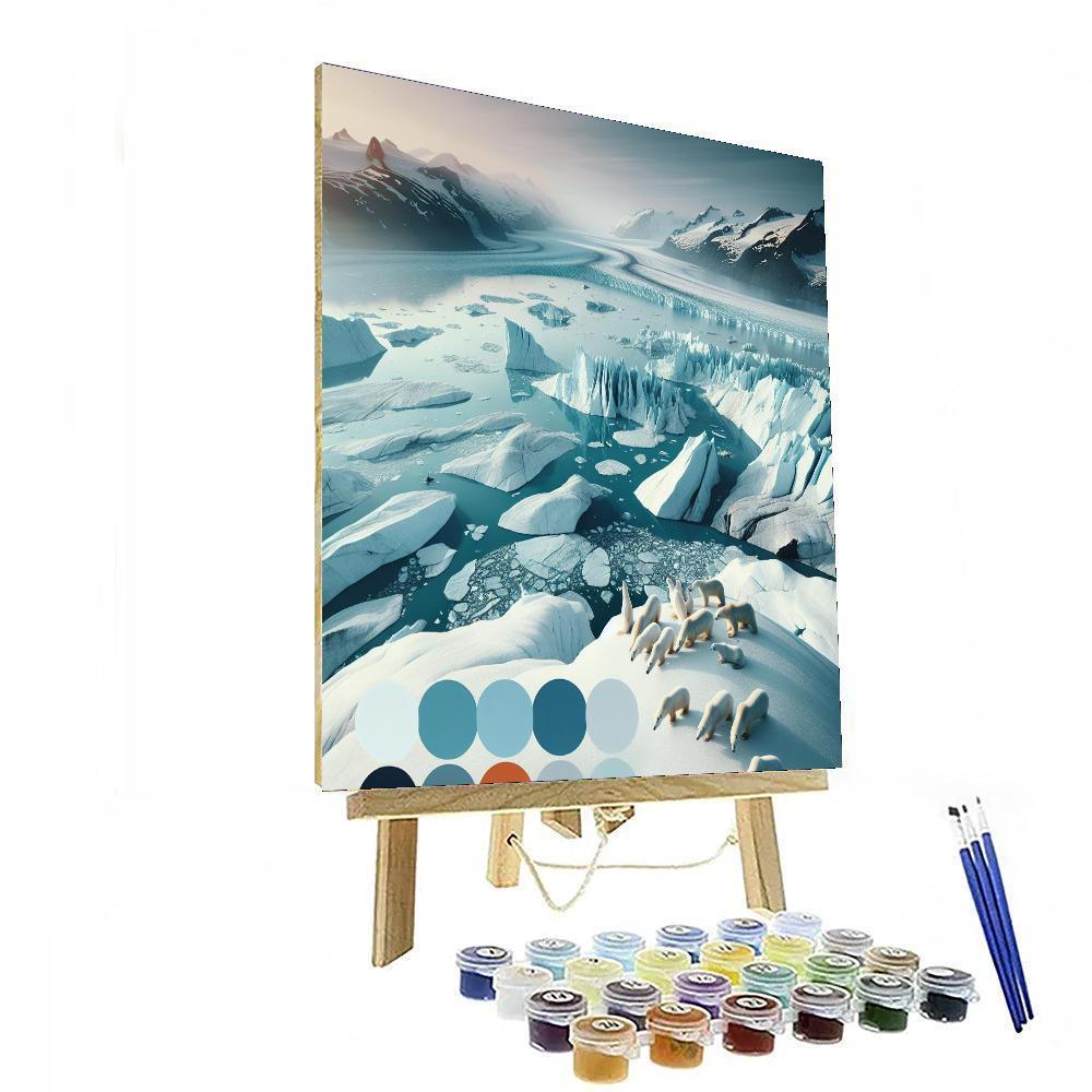 Majestic Polar Adventure Numbered Painting Kits