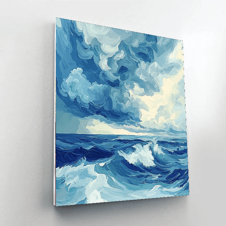 Edvard Munch Inspired Gothic Storm Symphony  Paint By Numbers Kits