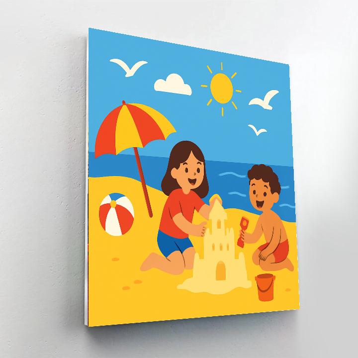 Seaside Summer Day Numbered Painting Kits