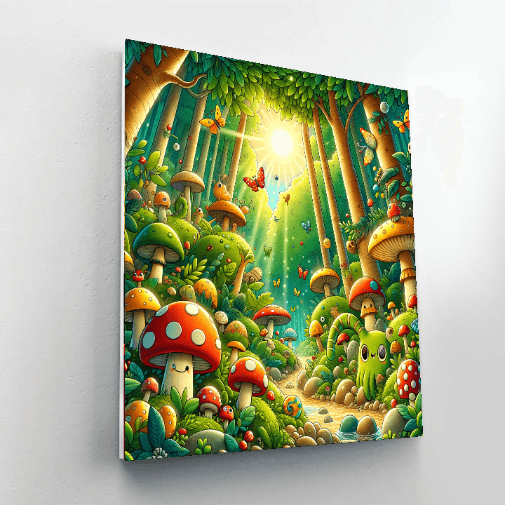 Charming Woodland Glade Numbered Painting Kits