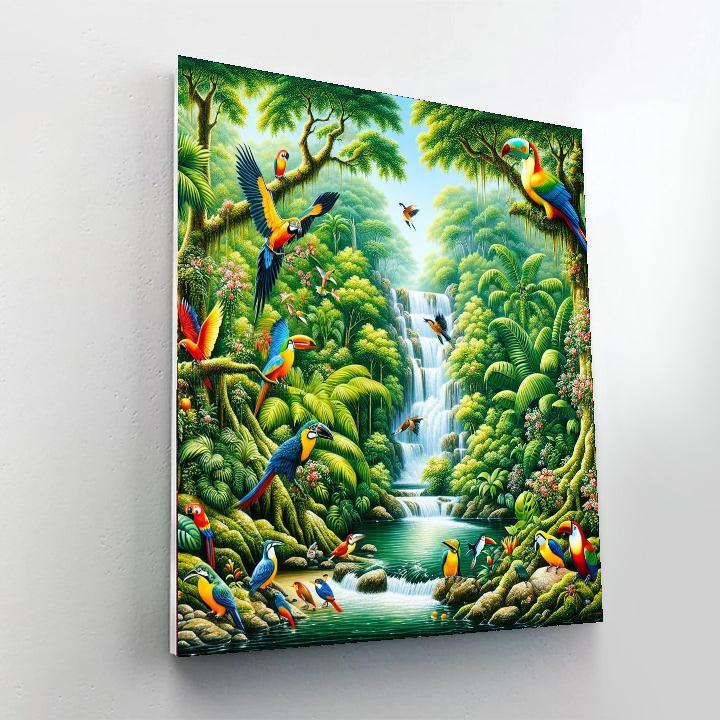 Rainforest Wonder Safari Painting Number Kit