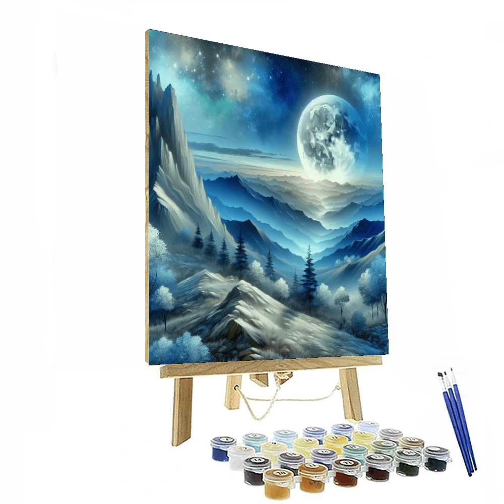 Lunar Mountain Adventure Number Painting