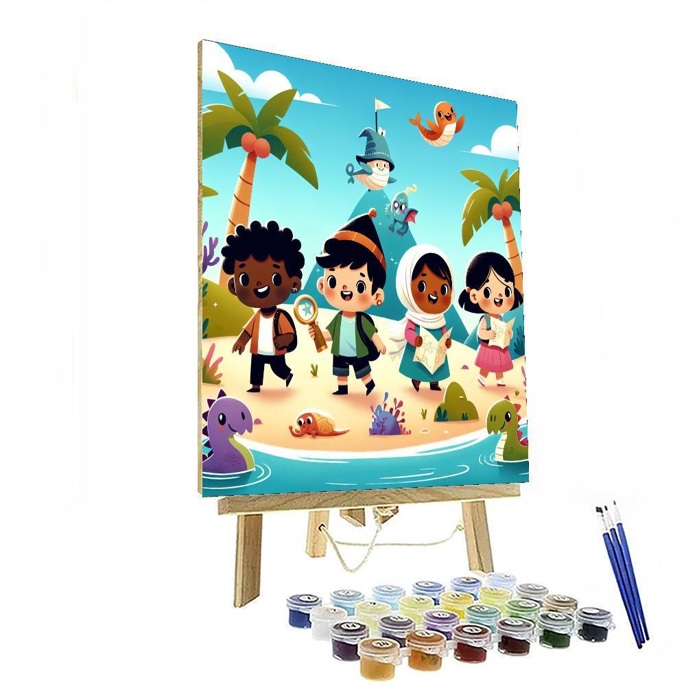 Magical Adventure Island Painting Number Kit