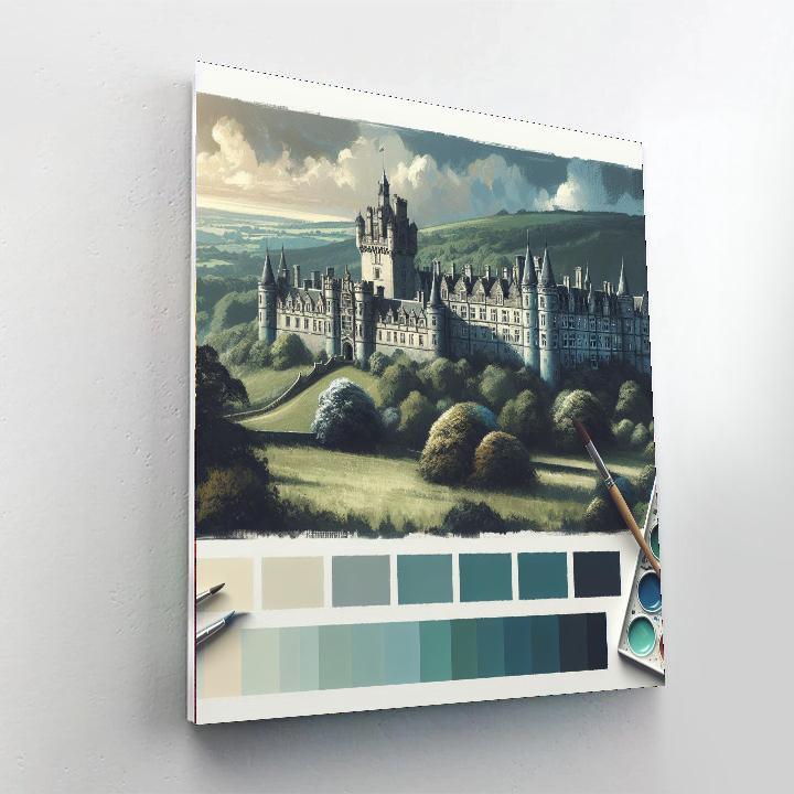 Historic Castle Grandeur Painting Number Kit