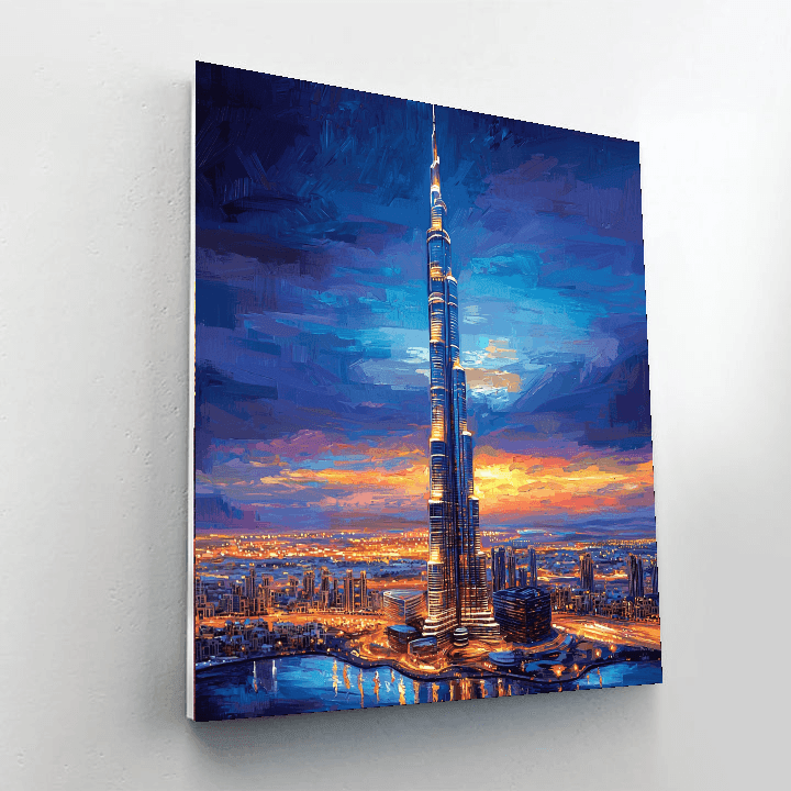 Burj Khalifa - Dubai Numbered Painting Kits