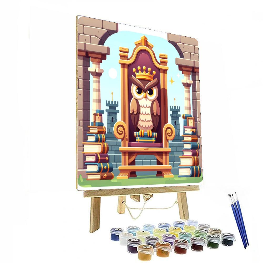 Storybook Queen Owl Number Painting