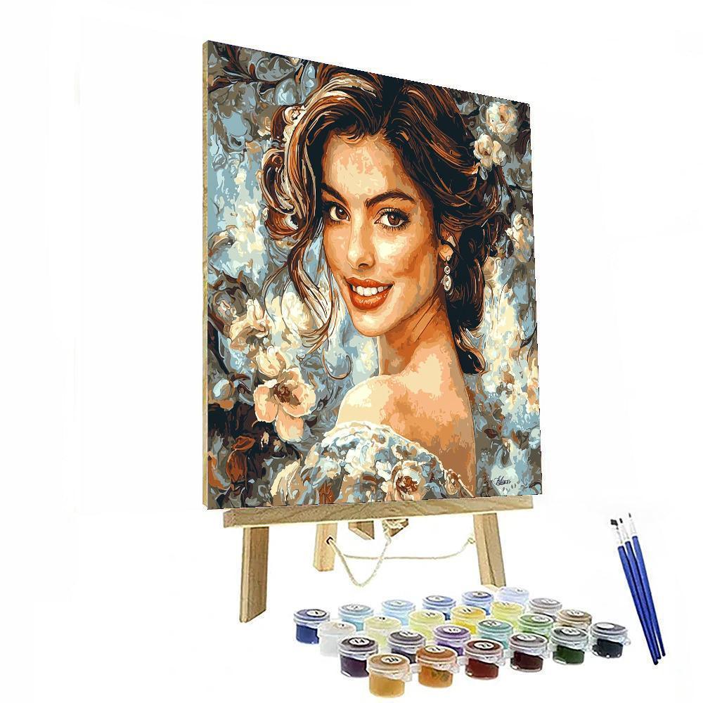 Anne Hathaway: The Enchanted Journey From Princess To Queen Numbered Painting Kits