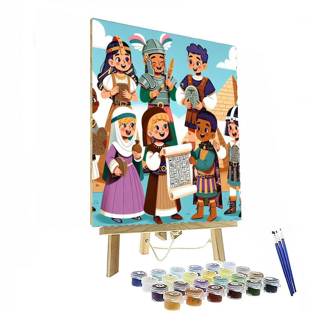 Time-traveling Treasure Trove Number Painting