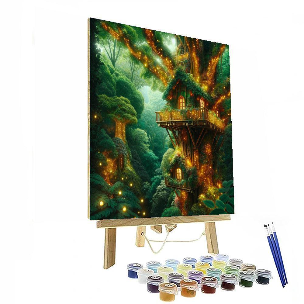 Ethereal Treehouse Retreat Paint By Number