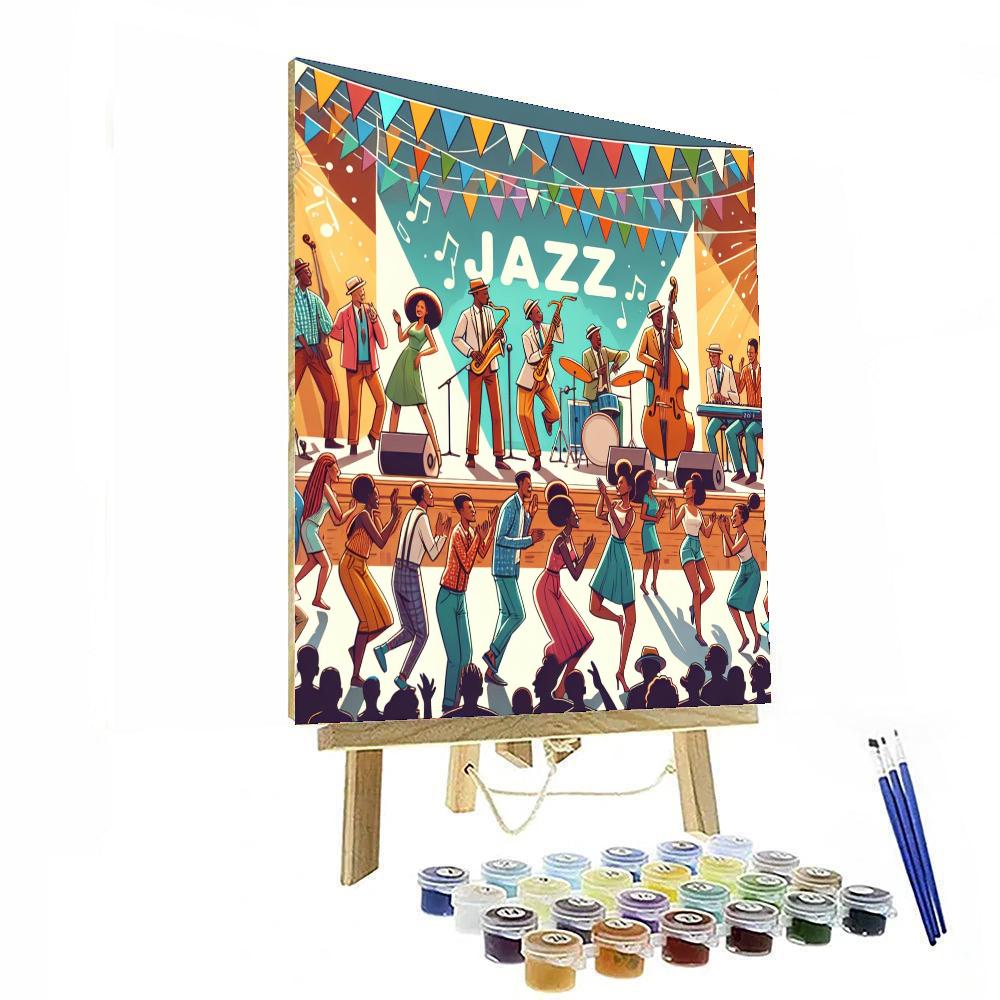 Harlem Jazz Festival - Usa Paint By Color