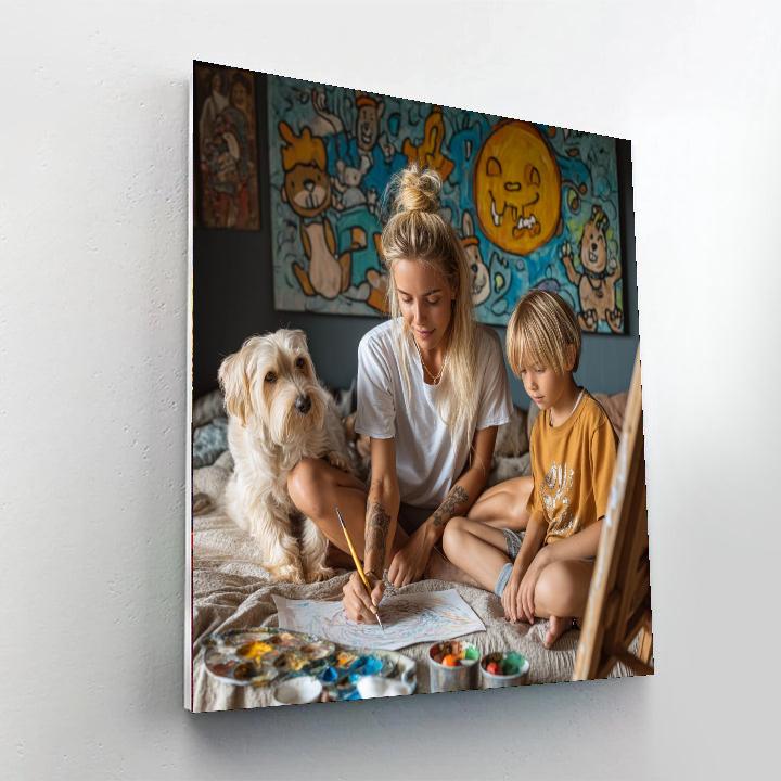 Our Family Portrait Number Painting