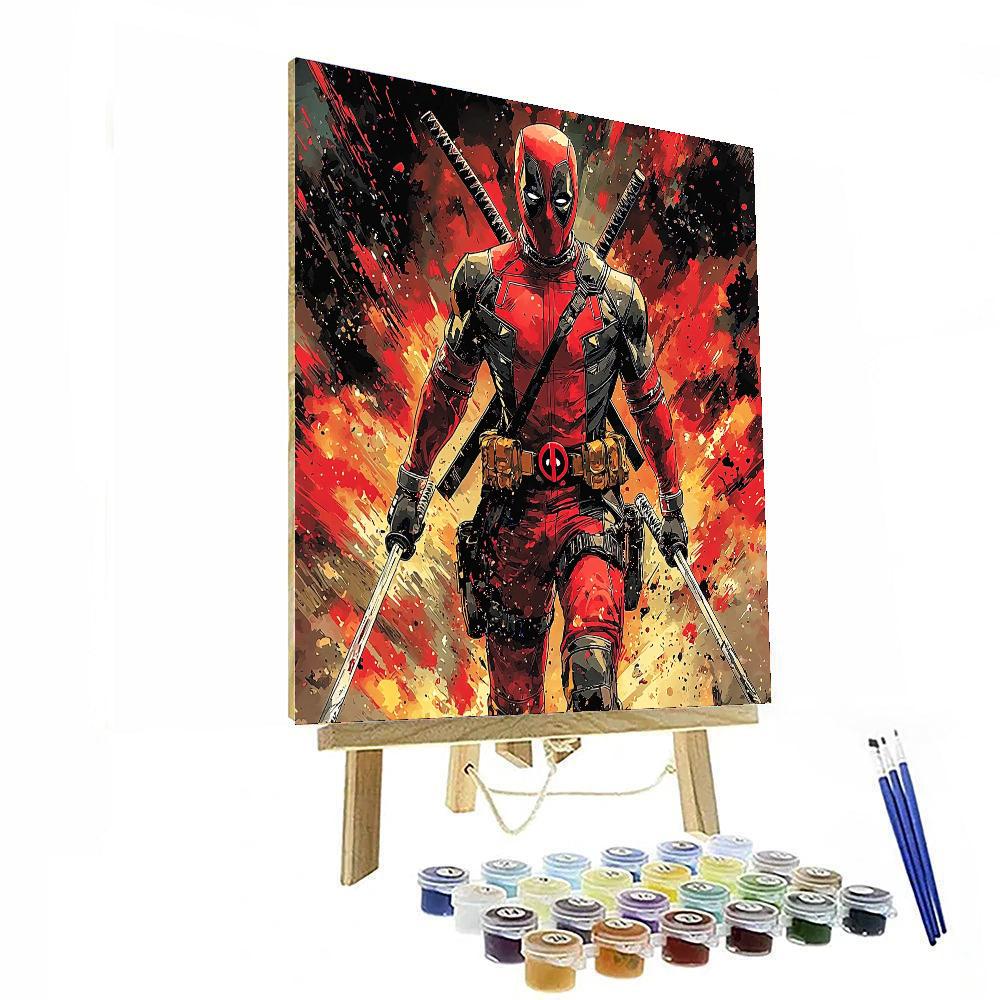 Ryan Reynolds: The Charismatic Antics Of Deadpool Painting Number Kit
