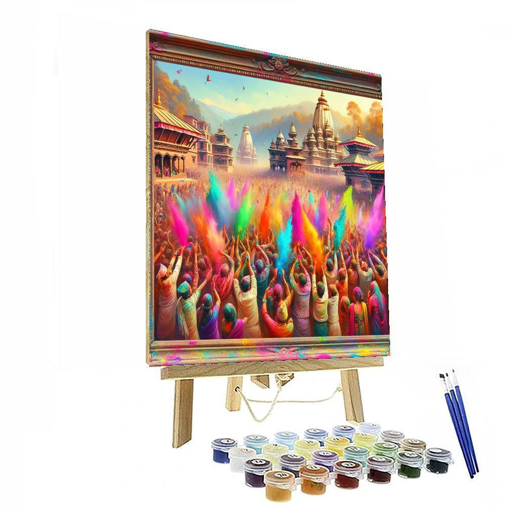 Festival Of Colours - Nepal Paint By Numbers Art