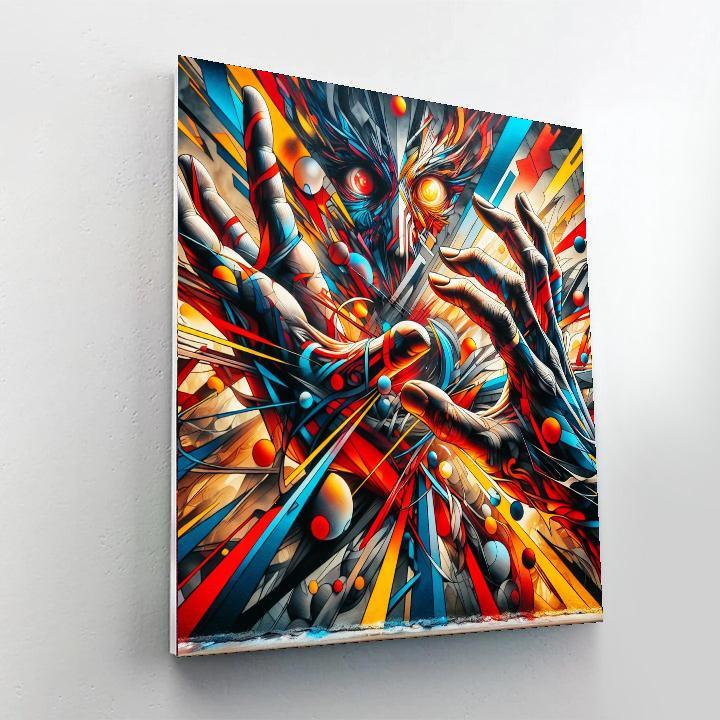 Enigmatic Urban Graffiti Paint By Color