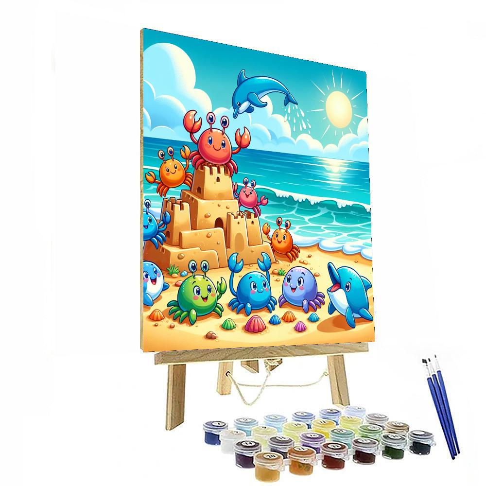 Cozy Beach Retreat Painting Number Kit