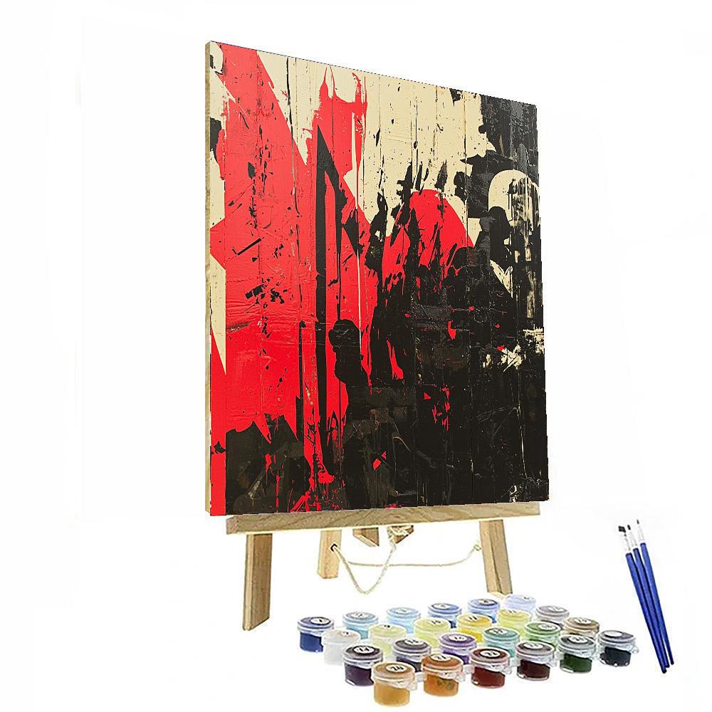 Banksy Inspired Forgotten Voices  DIY Paint By Numbers