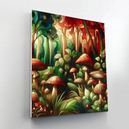 Mushroom's Enchanted Forest Paint By Numbers Kits