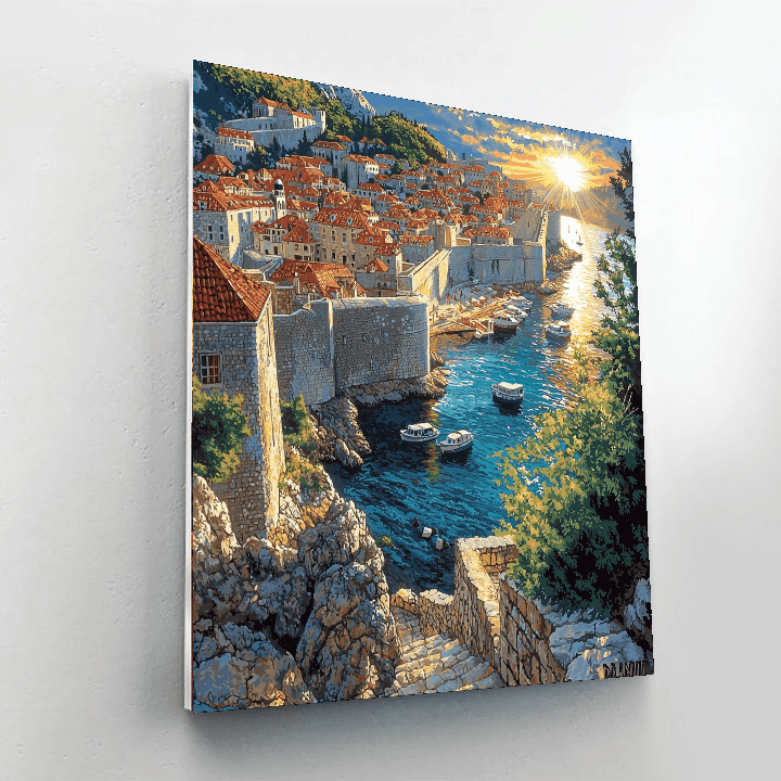 Old Town Dubrovnik - Croatia DIY Paint By Numbers