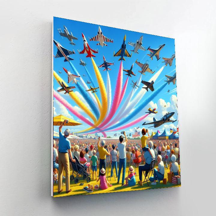 Wings Over Houston - Usa Numbered Painting Kits