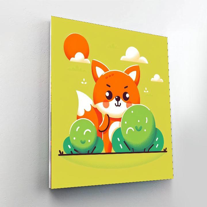 Mischievous Little Fox Paint By Number
