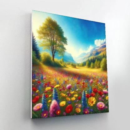 Dancing Wildflowers Number Painting