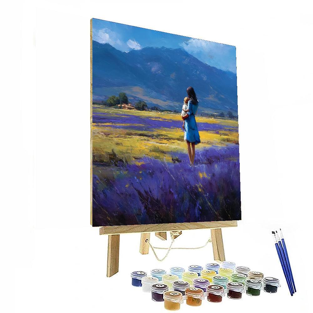 Lullaby In Lavender Fields Number Painting