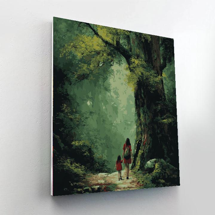 Forest Of Family Roots Painting Number Kit