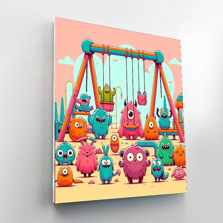 Cuddly Monsters DIY Paint By Numbers