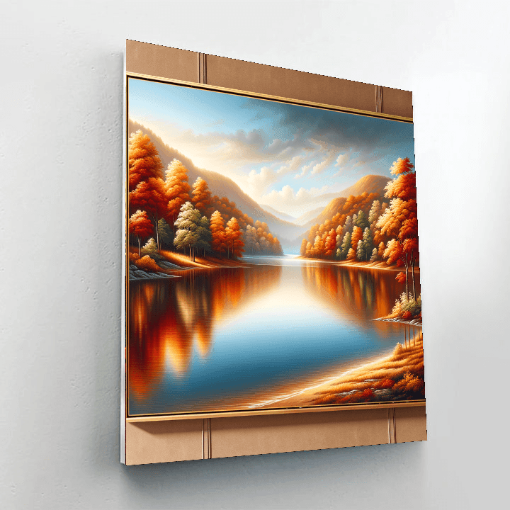 Quiet Autumn Reflections Painting Number Kit
