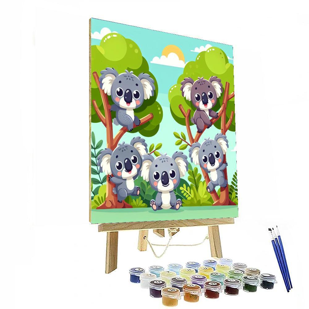 Kooky Koalas Paint By Numbers Art