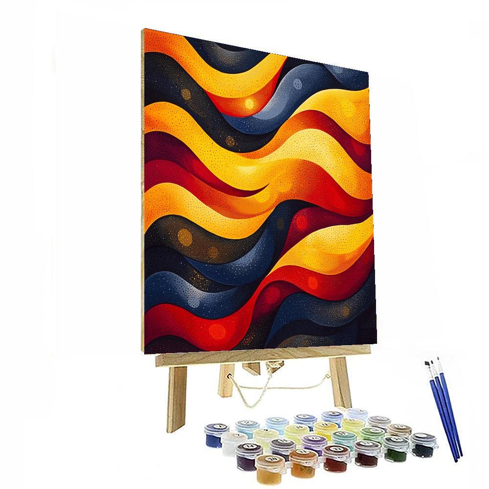 Yayoi Kusama Inspired Visionary Waves  DIY Paint By Numbers