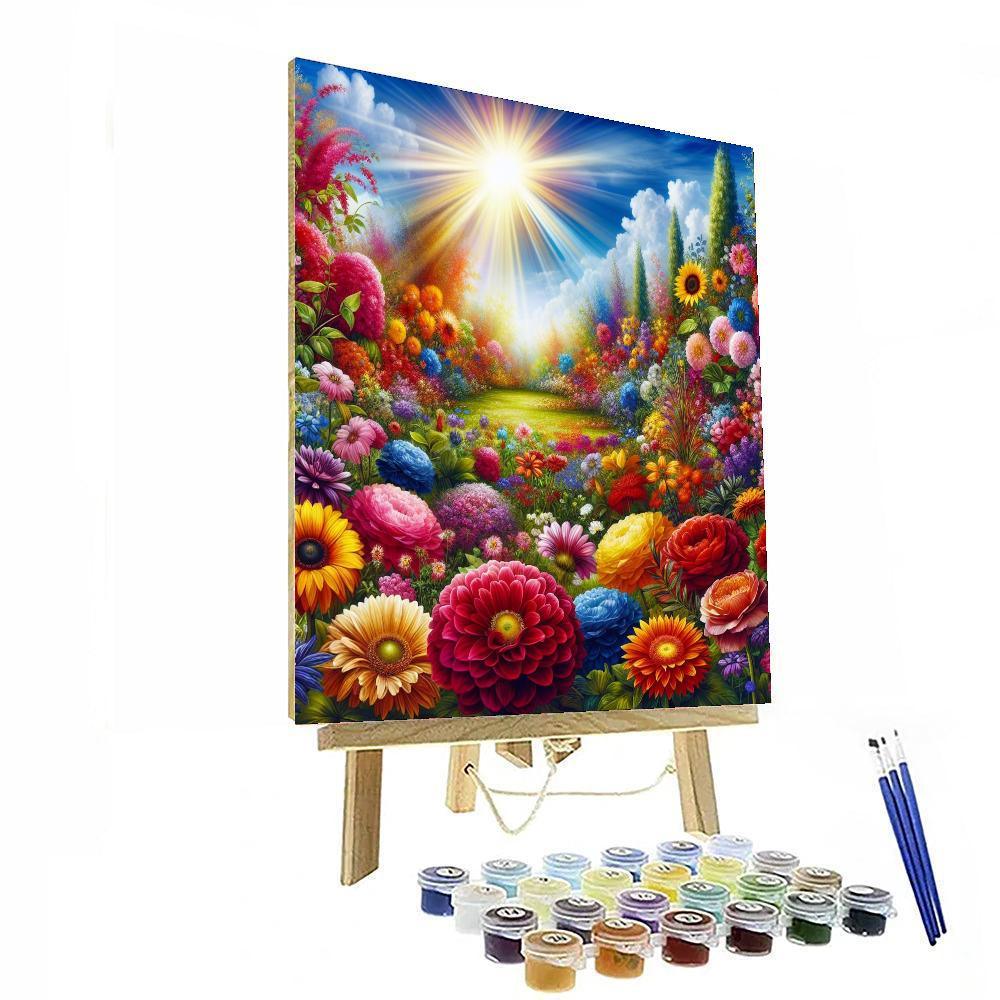 Dazzling Floral Wonderland DIY Paint By Numbers