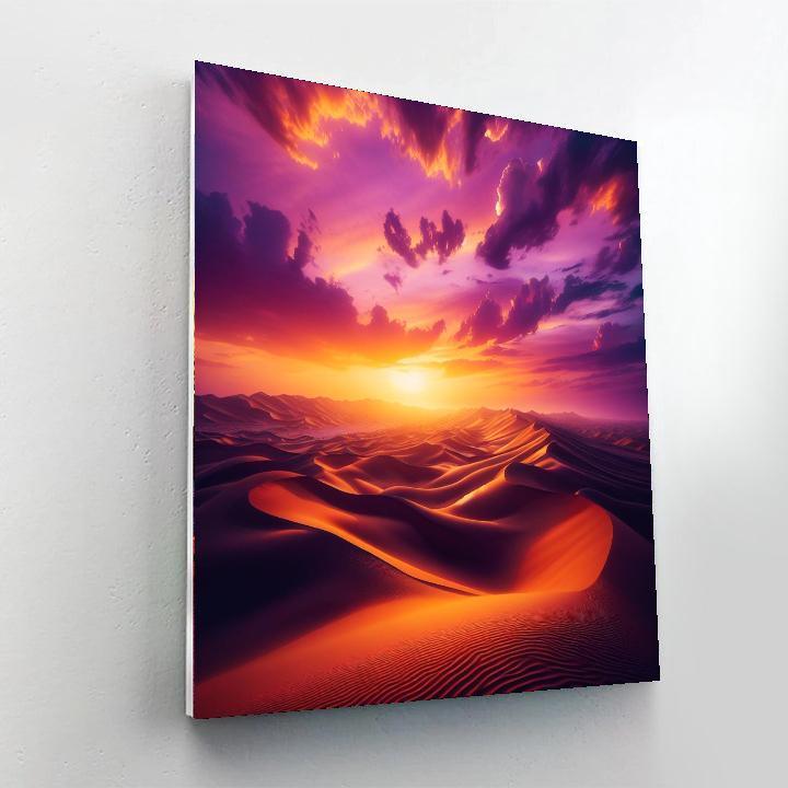 Mysterious Desert Sunset DIY Paint By Numbers