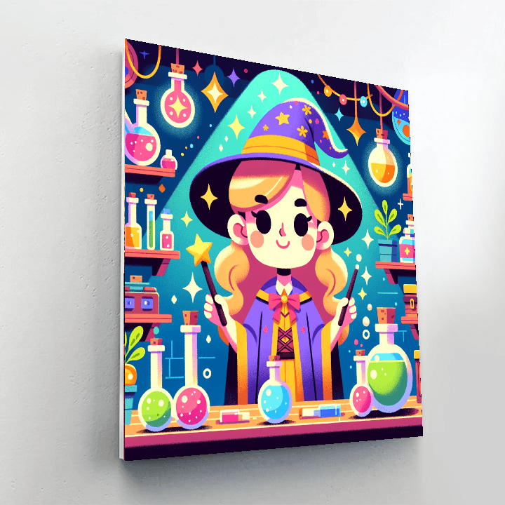 Wizard's Magical Workshop Paint By Number
