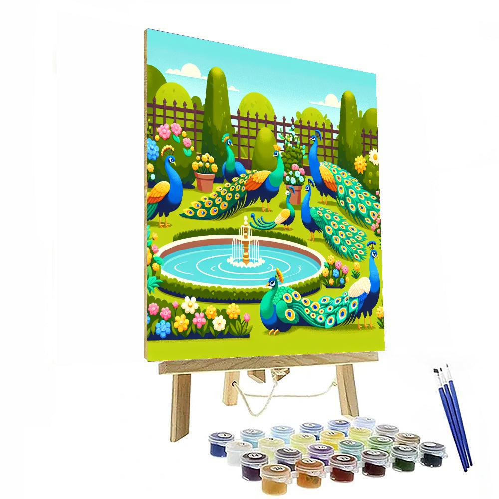Peacock's Pride Parade Painting By Numbers Kit
