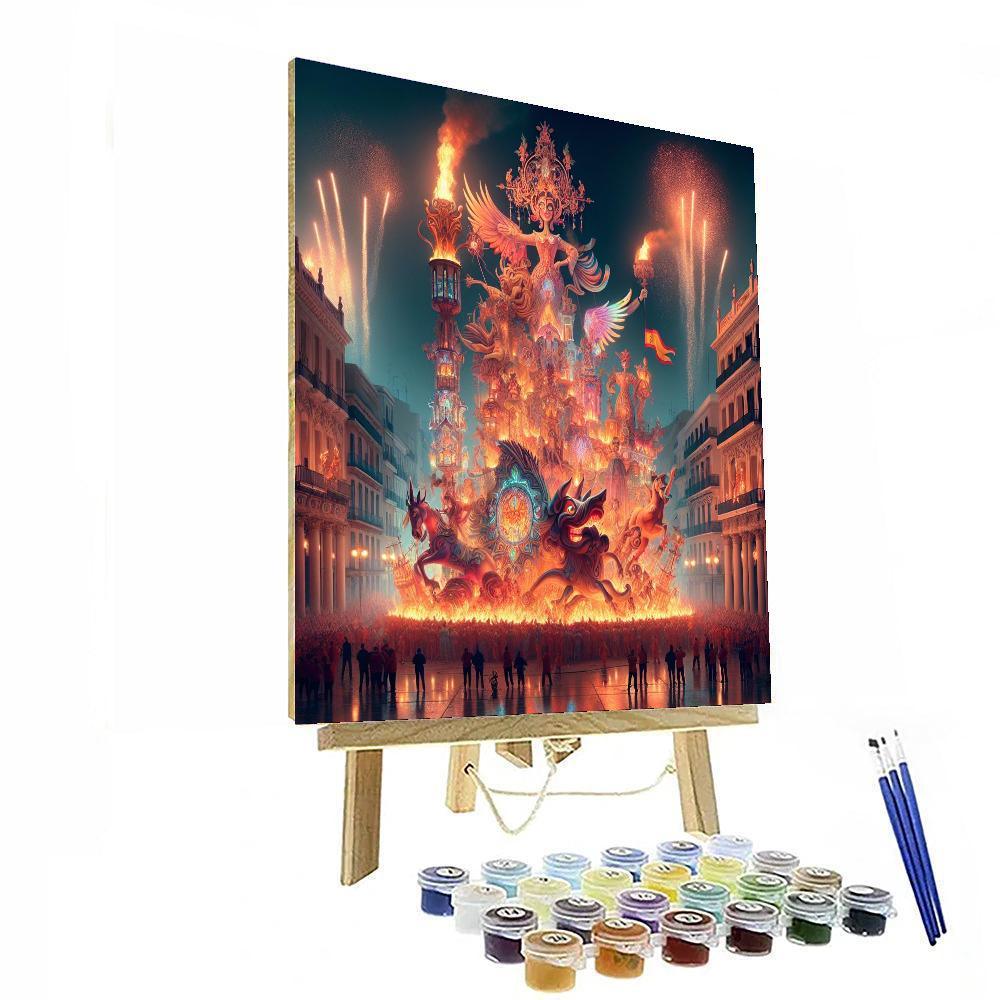 Fallas De Valencia - Valencia, Spain Painting Number Kit