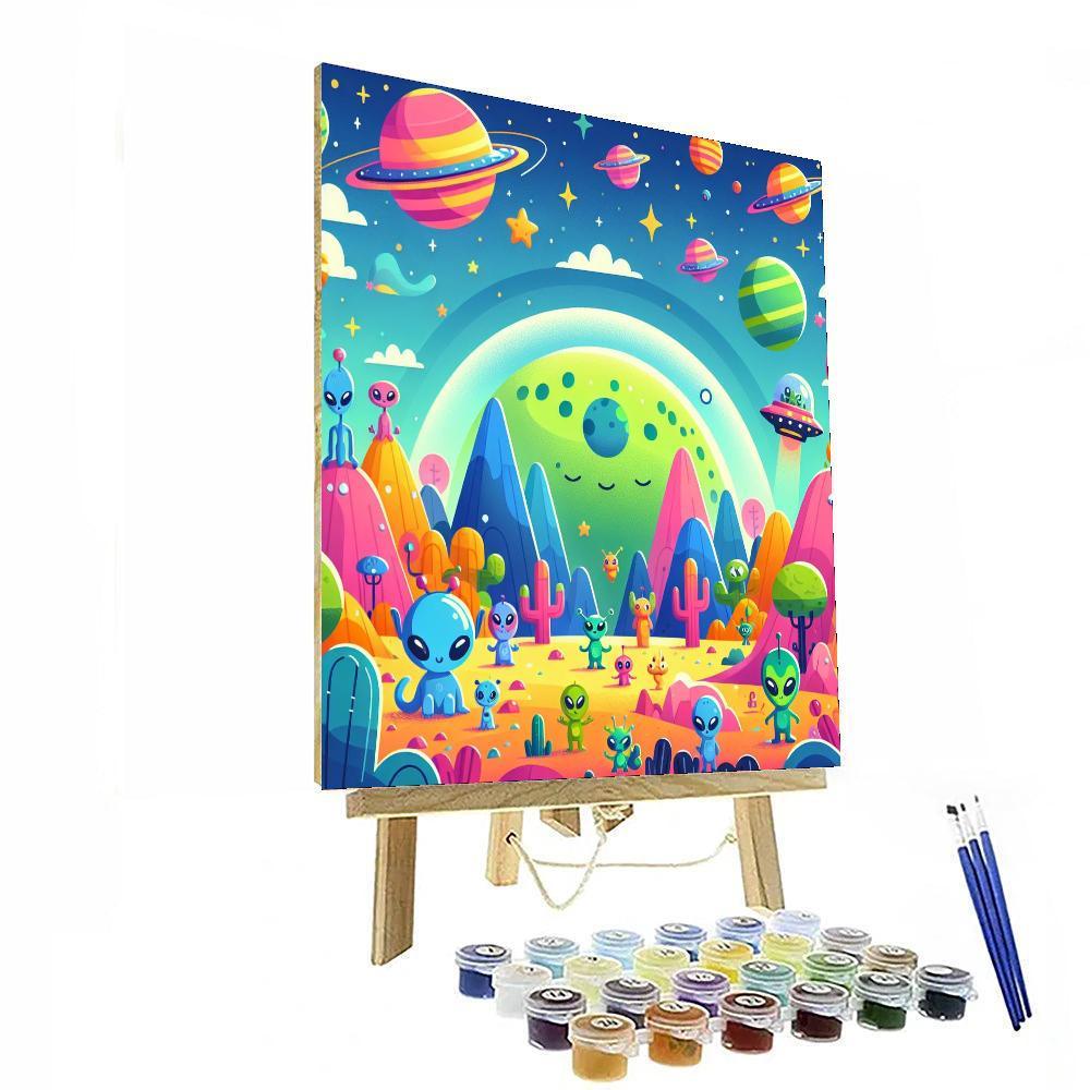 Galactic Alien Quest Paint By Color