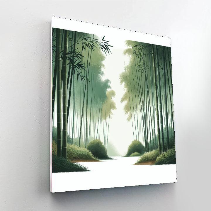 Meditative Bamboo Grove Paint By Color