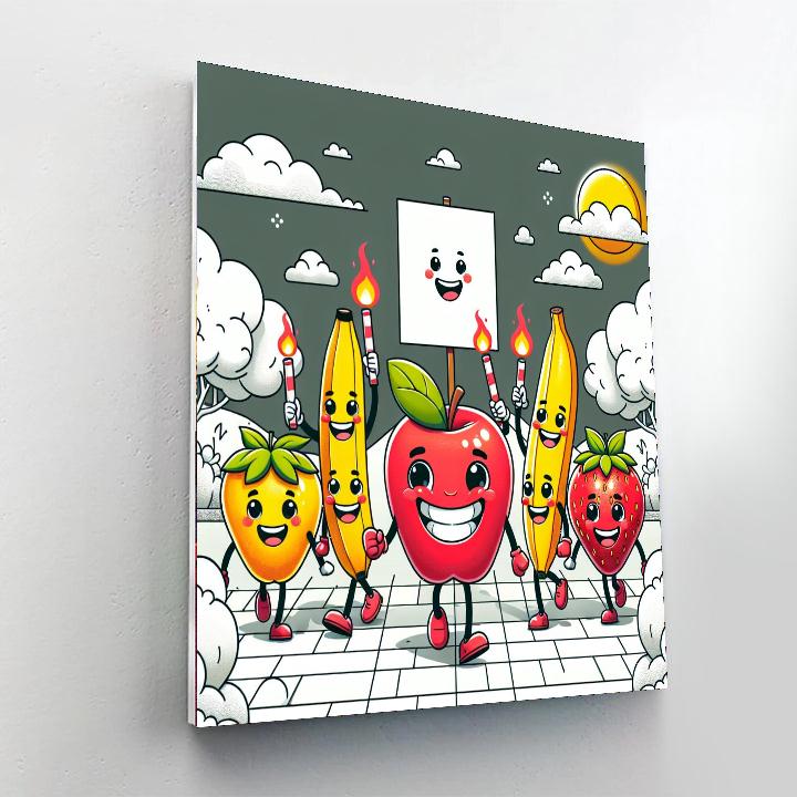 Giant Fruit Parade Paint By Color