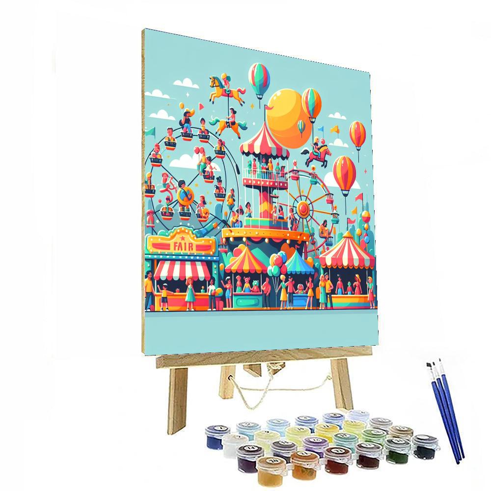 Fun Fantasy Fair Painting Number Kit