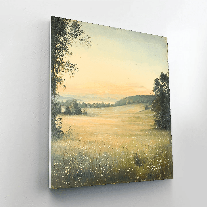 John Constable Inspired Peaceful Meadow At Dawn  Paint By Numbers Kits