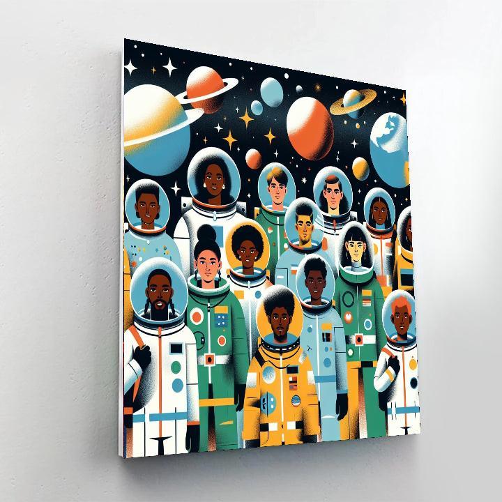 Space Cadet Journey Painting By Numbers Kit