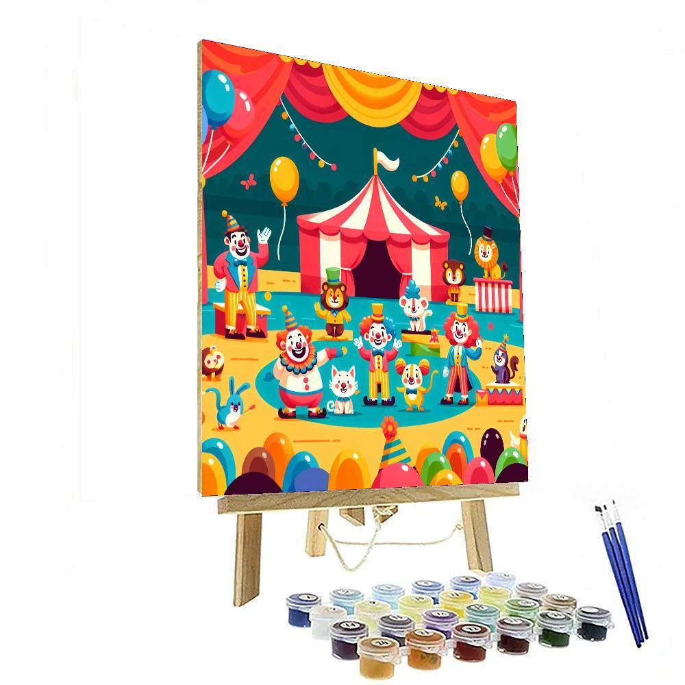 Silly Circus Performance Number Painting