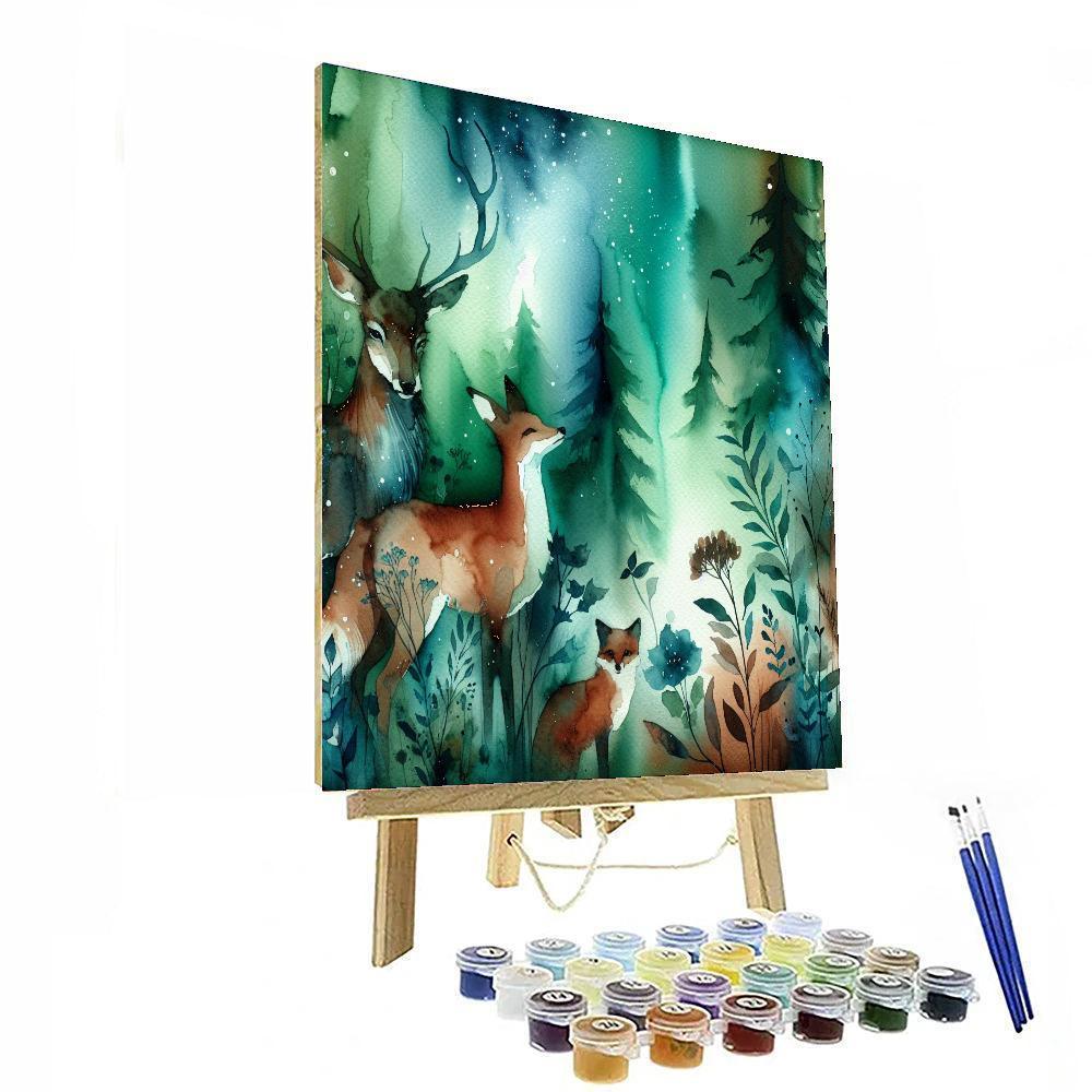 Mystical Wildlife Encounter DIY Paint By Numbers