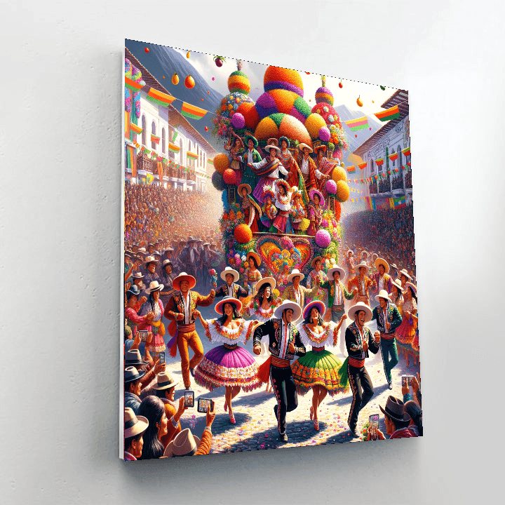 Flower Festival - Ecuador DIY Paint By Numbers