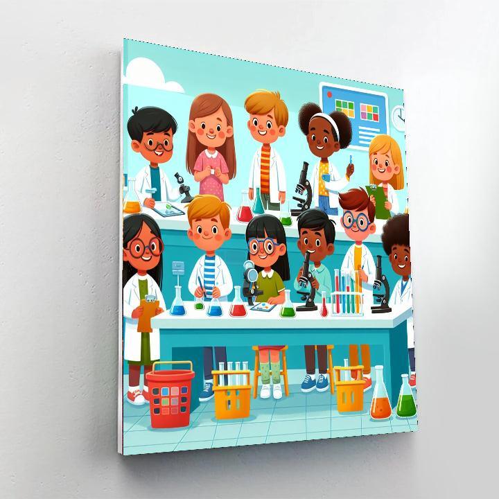 Super Science Sleuths Painting Number Kit