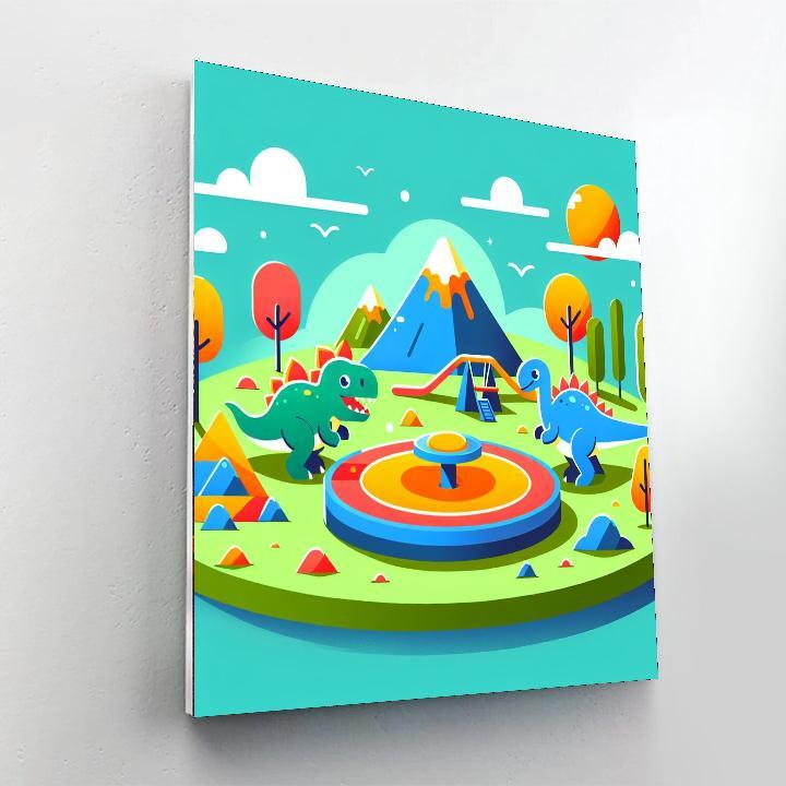 Dino Playground Adventure Paint By Number